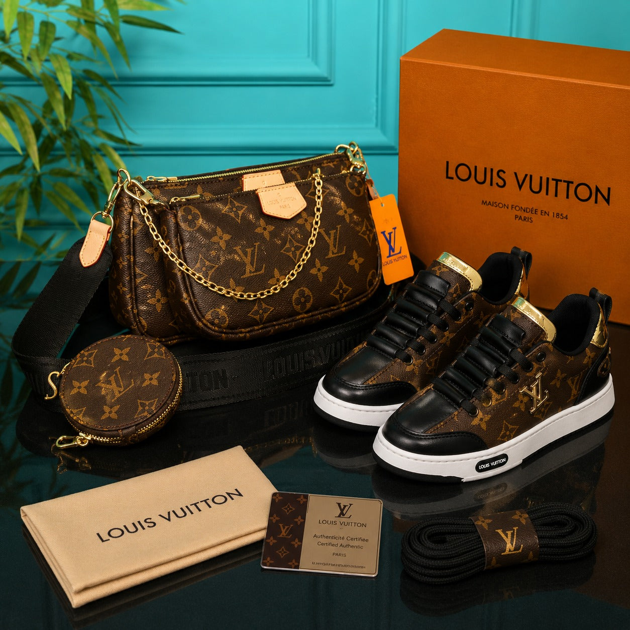 L BAG  + SHOES COMBİNE