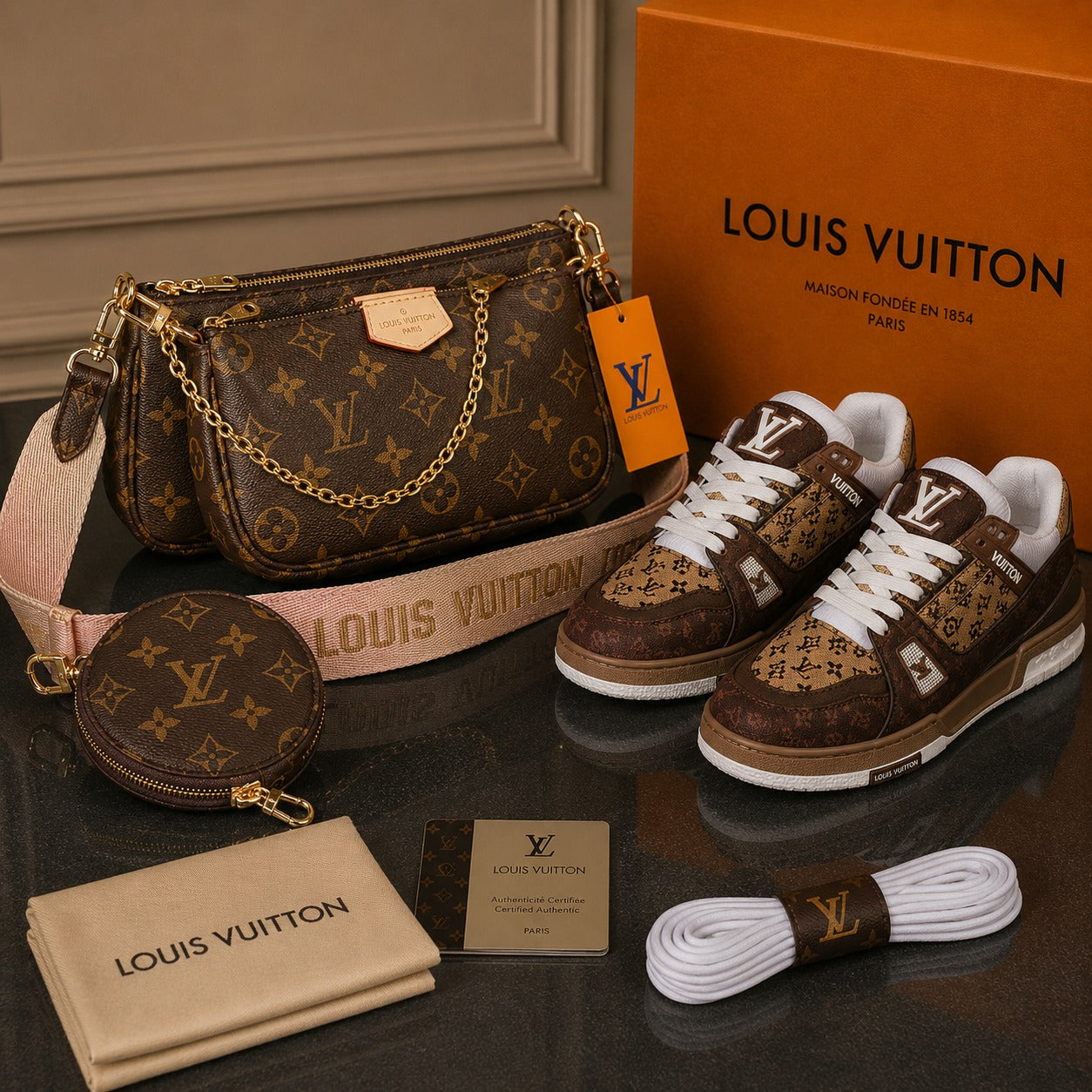 L BAG  + SHOES COMBİNE